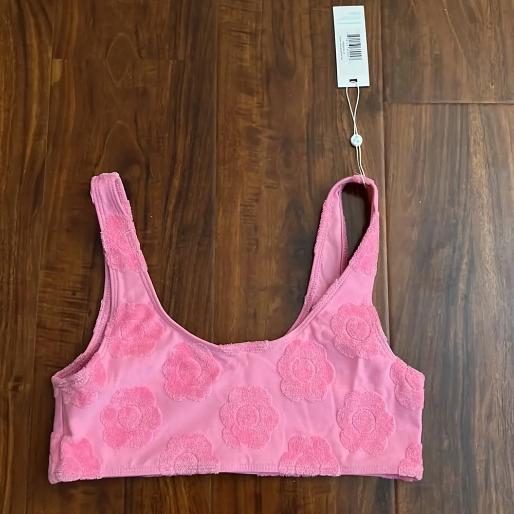 Frankies Bikinis Connor Top Haliee Steinfield Size Medium Floral Flowerchild